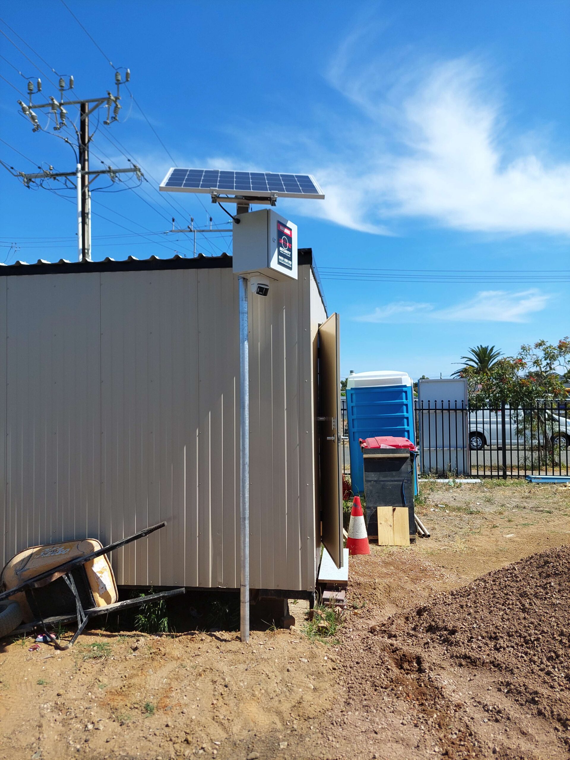 Off Grid Construction Site Solar CCTV Adelaide
